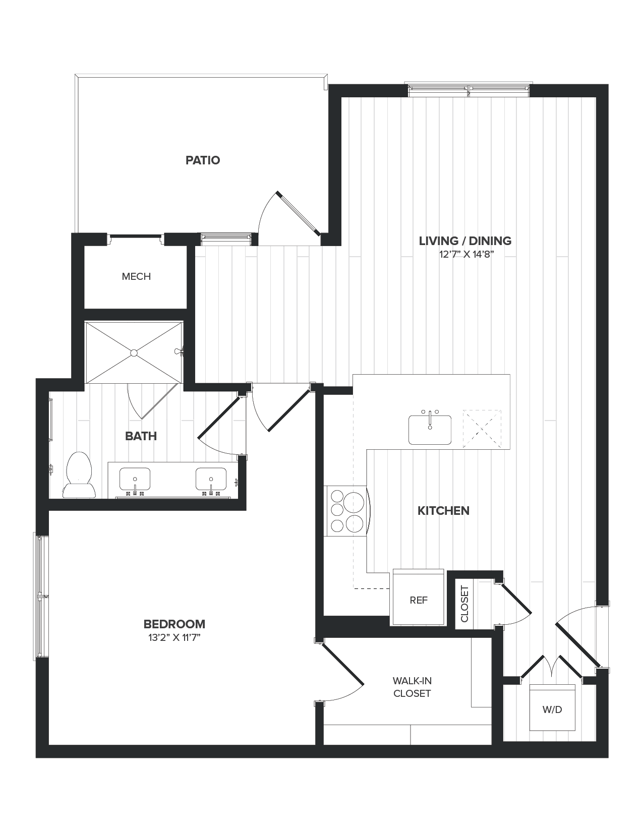 Floor Plan Image of Apartment Apt 01-202